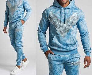 Chándal Informal Ligero y Transpirable con Capucha para Hombre, con Pedrería, Totalmente Personalizado, Nueva Moda, Precio de Primera Calidad - Product Image 4