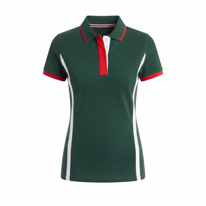 Polo de Mujer de Manga Corta, Tejido, Casual, Corte Regular, Diseño Sólido, Servicio OEM, Secado Rápido, Más Vendido - Product Image 1
