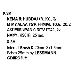 Internal <b>Brush</b> D.20mm 3x1.5mm Split Wire Bristle Length 25mm by LESSMANN - Product Image 2