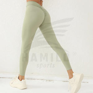 Leggings de fitness taille haute personnalisés pour femmes nouveau design pantalon d'entraînement de gymnastique à séchage rapide taille XL sans couture respirant impression unique - Product Image 3