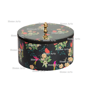 Handmade <b>Wooden</b> Chapati <b>Box</b> Roti <b>Box</b> Container Customized Size Round Shape Kitchen For Hotel And Restaurant Use - Product Image 2