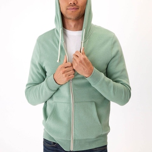Sudadera Casual de Alta Calidad para Hombre con Cremallera Completa, el Mejor Material para Invierno, Superventas, Básica Lisa Teñida, Mezcla de Algodón - Product Image 4