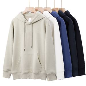 Derniers pulls oversize streetwear sweatshirts qualité légère coupe ajustée pour hommes sweat à capuche en tissu polaire vierge lourd à la mode - Product Image 2