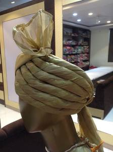 ผ้าโพกหัวแบบอินเดียสำหรับงานแต่งงาน ผ้าโพกหัวแบบราชวงศ์สำหรับเจ้าบ่าว - Product Image 2