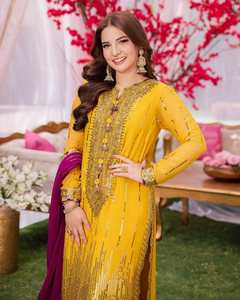 Traje Mehndi Salwar Kameez para Eid, Bodas y Ocasiones en la Playa - El Vestido Más Hermoso para Mujeres en Todo el Mundo - Product Image 5