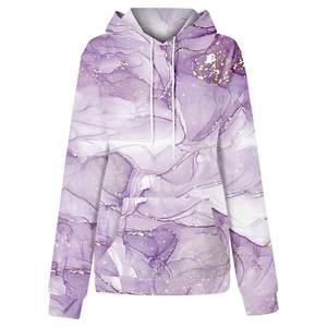 Sweats à capuche tricotés imprimés pour femme sweats à capuche en gros texturé blanc haut à capuchePersonnalisable votre Logo étiquette marque de haute qualité surdimensionné - Product Image 2