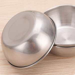 Smooth finish metal bowl for dining <b>table</b> serving fruits snacks desserts stylish durable build - Product Image 3