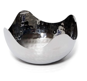 Tazón para servir de latón decorativo de mesa con aspecto elegante para decoración del hogar con vajilla con acabado dorado - Product Image 2