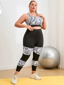 2025 High Waisted <b>Leggings</b> Bra Sets Women's Gym Fitness Yoga Workout Sets 2 Piece Sports Bra Yoga <b>Leggings</b> - Product Image 5
