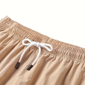 กางเกงขาสั้นผู้ชายสำหรับใส่วิ่งออกกำลังกายมีซิปรูดกางเกงขาสั้นแนวสปอร์ตสวมใส่สบายแห้งเร็วแฟชั่นฤดูร้อน - Product Image 3