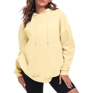 Sudadera con capucha personalizable para mujer Sudadera de lana de algodón coreano de tendencia en talla grande XS para tops de invierno - Product Image 1