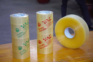 ฟิล์ม OPP ใสไวต่อแรงกดฟิล์มกันน้ำสองด้านความยาวปรับแต่งได้ - Product Image 2