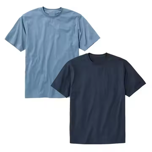 Vinh Hung Vietnam personnalisé OEM ODM impression de haute qualité hommes décontracté à manches courtes T-Shirts 100% coton respirant sans col - Product Image 3