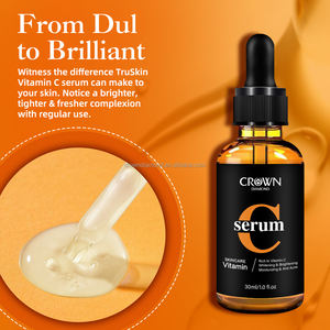 Etiqueta privada Hidratante Reafirmante Iluminador Anti Acné Envejecimiento Eliminación de manchas oscuras Vitamina C Blanqueamiento fuerte Suero para el cuidado de la piel facial - Product Image 4