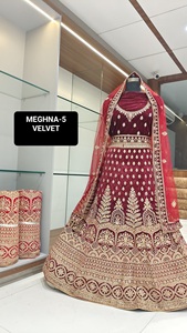 Meilleure vente Lehenga Choli avec broderie de luxe Look glamour Fourniture en gros d'un fournisseur indien - Product Image 5