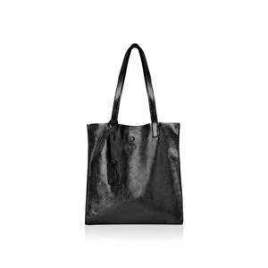 Sac de shopping en cuir italien avec pochette amovible-PL580 - Product Image 1