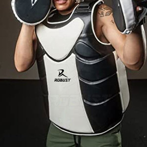 ออกแบบโลโก้ตามสั่ง เสื้อเกราะป้องกันอกสำหรับผู้ชาย MMA มวยไทย หนังแท้/หนังสังเคราะห์ คุณภาพสูง ระบายอากาศได้ดี เป็นมิตรต่อสิ่งแวดล้อม - Product Image 6