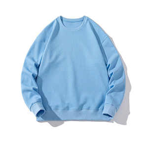 Light <b>Blue</b> Crewneck Sweatshirt Unisex Plain Basic Pullover <b>Long</b> <b>Sleeve</b> Fleece Casual Soft Cozy Comfortable Everyday <b>Top</b> - Product Image 1