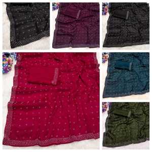 Balaji Exports Colección exclusiva Hecho en Indio Pure Satara Wedding Special Saree 2023 - Product Image 5