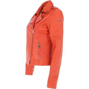 Women's Top Trending Custom Autumn <b>Winter</b> <b>Leather</b> <b>Jackets</b> Solid Turn Collar Design Full Sleeves Breathable Satin Lining - Product Image 4