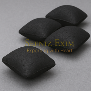Briquetas de Carbón Vegetal para Barbacoa de Cáscara de Coco Hechas a Máquina Seeniz |   Forma de almohada, 25% de contenido de ceniza, alto rendimiento de calor, 5-6 horas de duración de la combustión - Product Image 3