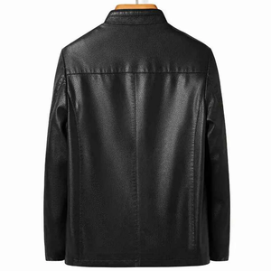 Veste en cuir ample personnalisée Streetwear, veste de moto pour homme, taille plus, veste pour homme - Product Image 4