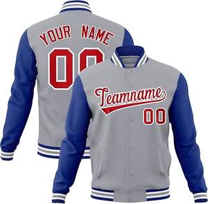 Chaqueta de hombre personalizada con logotipo de estilo callejero de talla grande, diseño universitario, chaqueta de cuero Letterman Varsity bordada con Flash - Product Image 4