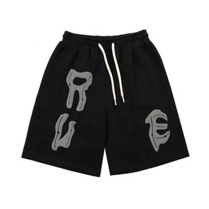 Super vente 2024 Short en polaire de rue haute pour hommes de qualité supérieure fabriqué sur mesure avec un nouveau logo design et une impression bouffante - Product Image 3