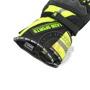 Gants de moto Lazib Sports imperméables en cuir et textile, longs, haute visibilité, pour la conduite quotidienne et les voyages - Product Image 4