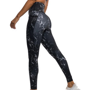 PromotionCustom taille haute tricoté pantalons de Yoga serrés de haute qualité solide sans couture Leggings collants de Yoga femmes Leggings - Product Image 1