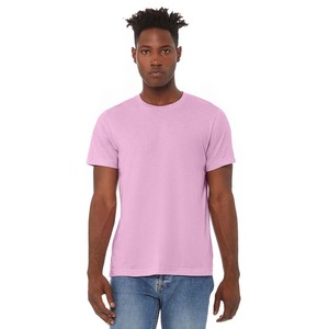 Bella Canvas Men Camisetas de punto de manga corta con cuello redondo Casual Textured Pullover T Shirt - Product Image 6
