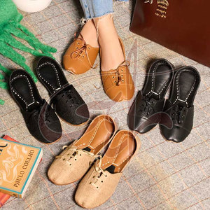 Nouvelles Brogues pour Femmes, Style Moderne, Dernier Cri, Légères, Fabriquées à la Main, Fermeture à Lacets, Sangle Réglable, Tige en Jute, Écologiques - Product Image 6