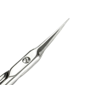 Ciseaux à cuticules professionnels en acier inoxydable de précision, lame incurvée argentée, carrés, tranchants, légers et durables pour salon et usage domestique - Product Image 3