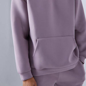 Survêtement à capuche personnalisable en polyester/coton de haute qualité pour homme, collection printemps 2026, respirant, lavé, avec cordon de serrage - Product Image 5