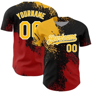 Dernier design de maillot de baseball personnalisé, unisexe, 100% polyester, séchage rapide, col en V, manches courtes, logo personnalisé, nom de l'équipe - Product Image 6