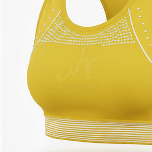 ขายตรงจากโรงงาน เสื้อชั้นในกีฬาสำหรับเชียร์ ระบายอากาศได้ดี เนื้อผ้ายืดหยุ่น ออกแบบมาเพื่อความสบายระหว่างการฝึกซ้อมและการแสดงผล - Product Image 6