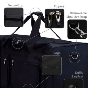 Sac de sport de plein air, grande capacité, fermeture éclair en polyester, résistant à l'eau, sac à dos de voyage fabriqué au Pakistan - Product Image 5