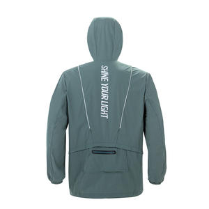 2025 hommes léger été course veste imperméable réfléchissant coupe-vent élégant Parka ensemble pour l'entraînement sportif - Product Image 3