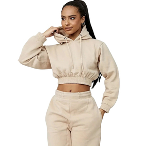 Conjunto de chándal y sudadera con capucha y pantalones de chándal apilados con logotipo personalizado, conjunto de chándal para mujer, conjunto de 2 piezas para mujer, primavera 2025 - Product Image 1