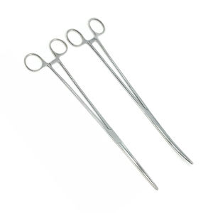 2 uds. Fórceps rectos y curvos de Rochester Pean, fórceps quirúrgicos de acero inoxidable de 9,5 pulgadas, fórceps médicos, precio barato - Product Image 4