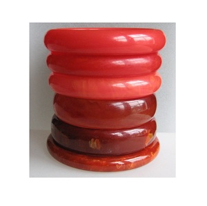 Attractive Waterproof Resin Bangles for Women Glossy Surface Stylish Hand Jewelry Customizable Business Gift Everyday Fashion - Product Image 2