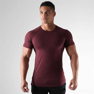 Summer Fitness Sportswear Gym Running Short Sleeve Wholesale Meilleure Qualité T-shirt Hommes - Product Image 1