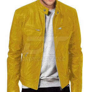 Wholesale Men's <b>Leather</b> Jacket New Arrival <b>Top</b> Trending Low Price <b>Top</b> Quality Winter Jacket Men's <b>Leather</b> Jacket - Product Image 2