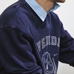 Venta al por mayor de productos básicos de logotipo personalizado mezclado de alta calidad suave liso cuello redondo para sudaderas con capucha y sudaderas de hombre - Product Image 1