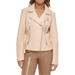 2025 alta calidad mujeres prendas de vestir exteriores estilo de moda nuevo modelo chaqueta Casual cremallera señoras mujeres chaqueta de cuero mujeres - Product Image 4