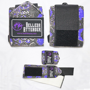 Poignets d'haltérophilie professionnels personnalisables avec boucles de pouce en coton - Product Image 4