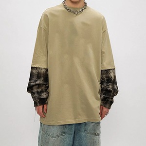 Haute qualité hommes grande taille Double manches respirant t-shirts impression de logo personnalisé 100% coton coupe confortable - Product Image 3