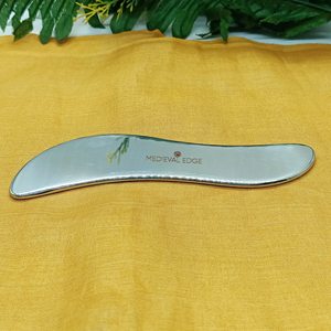 Outil de massage Gua Sha en acier inoxydable de haute qualité pour le visage, sculpture, tonification, relaxation, thérapie, bord médiéval ME-LS-GS-04 - Product Image 4