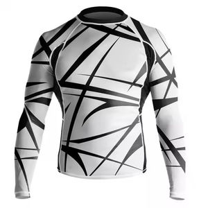 Rashguard de Spandex de Primera Calidad al por Mayor, Personalizado con Impresión, Mangas Largas, Logotipo Sublimado, Protección Solar, Diseño Sostenible - Product Image 1