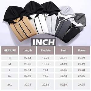 Sudadera con Capucha CozyFlex Haven para Hombre, con Cierre Completo, Transpirable, Resistente al Viento, Personalizable, con Estampado Sólido, Cuello con Capucha Relajado, Cálida para Invierno - Product Image 1